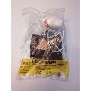 Vintage Dref Wooden hand Puppet Woman Grandmother NEW